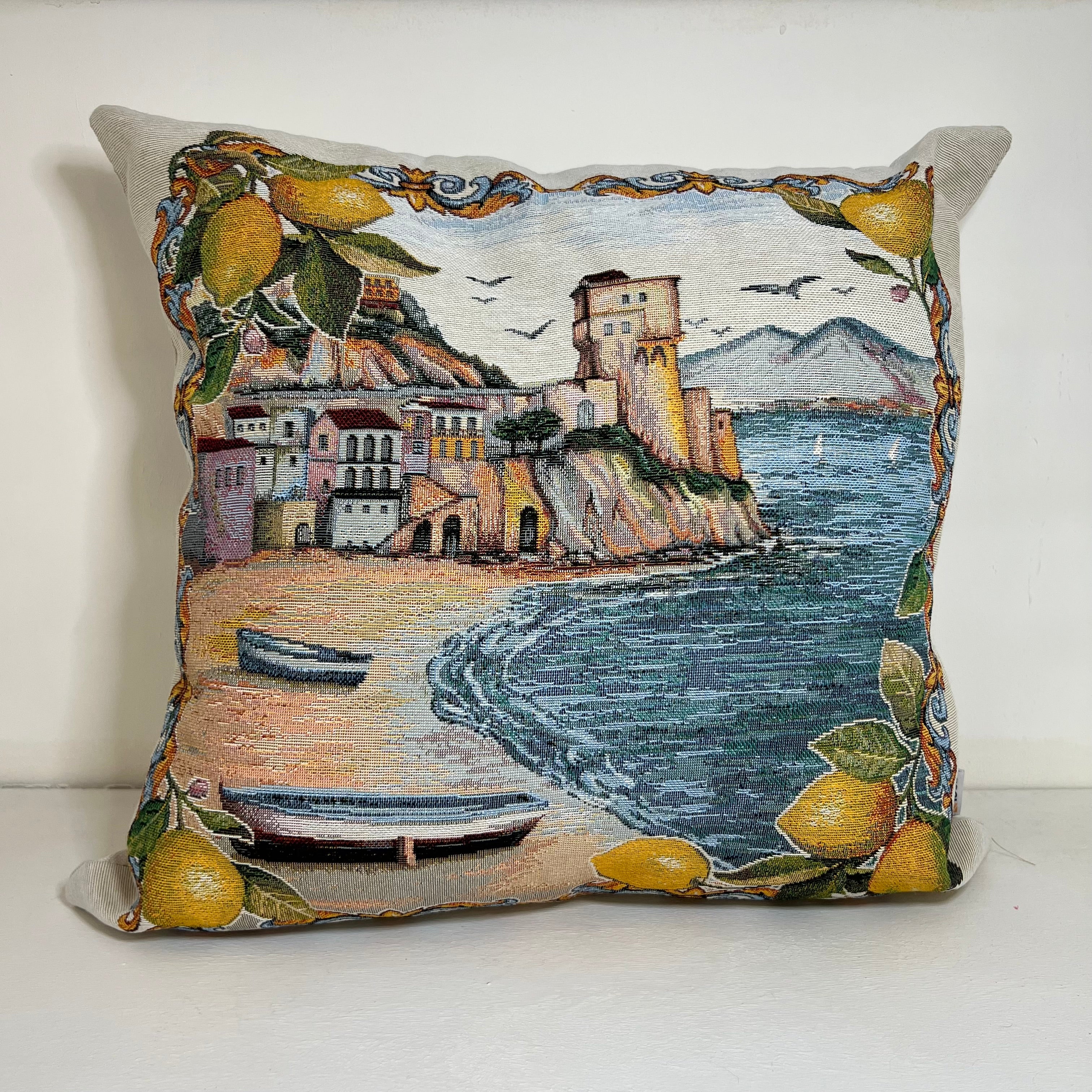 Cuscino Gobelin Golfo di Napoli