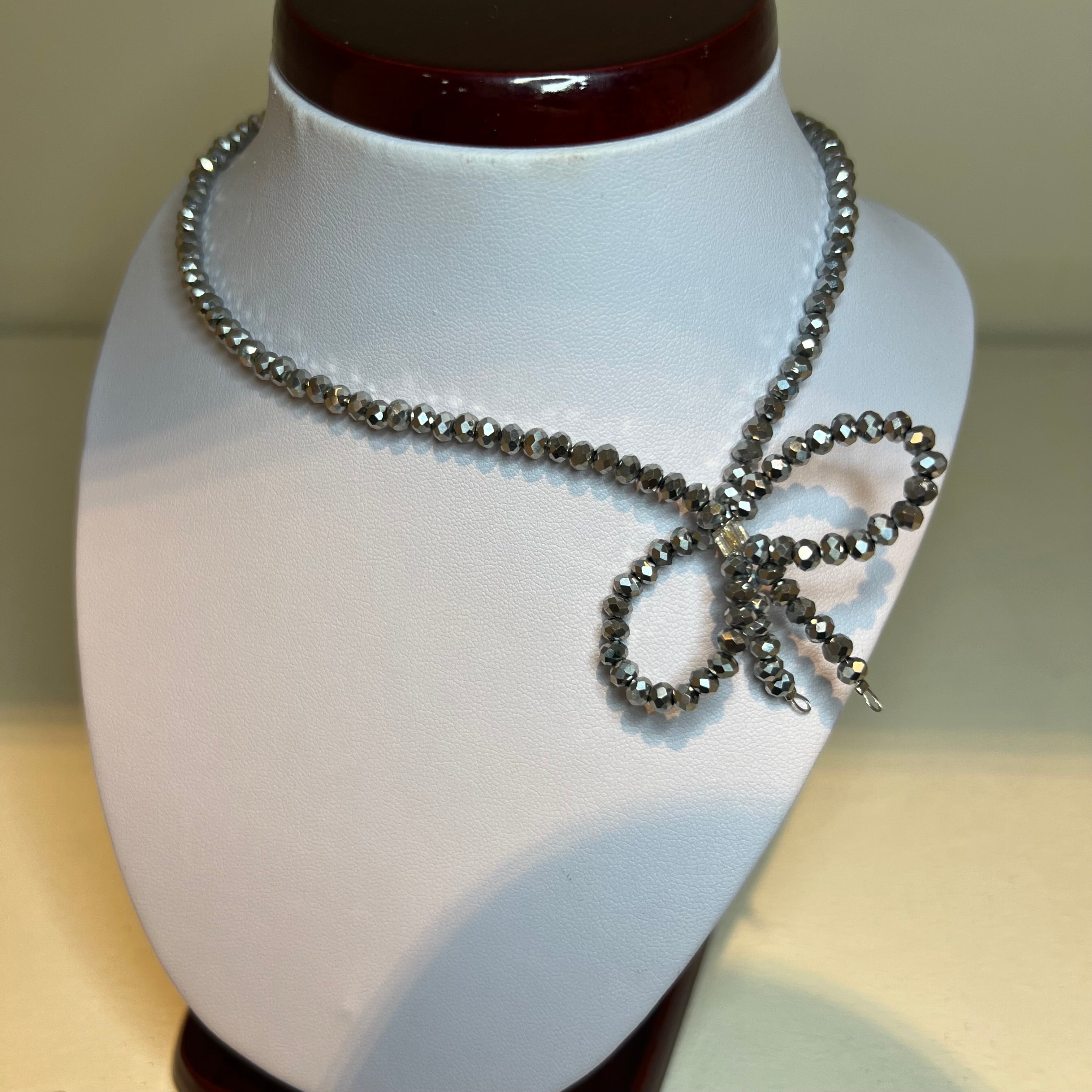 Collana Fiocchetto Perline