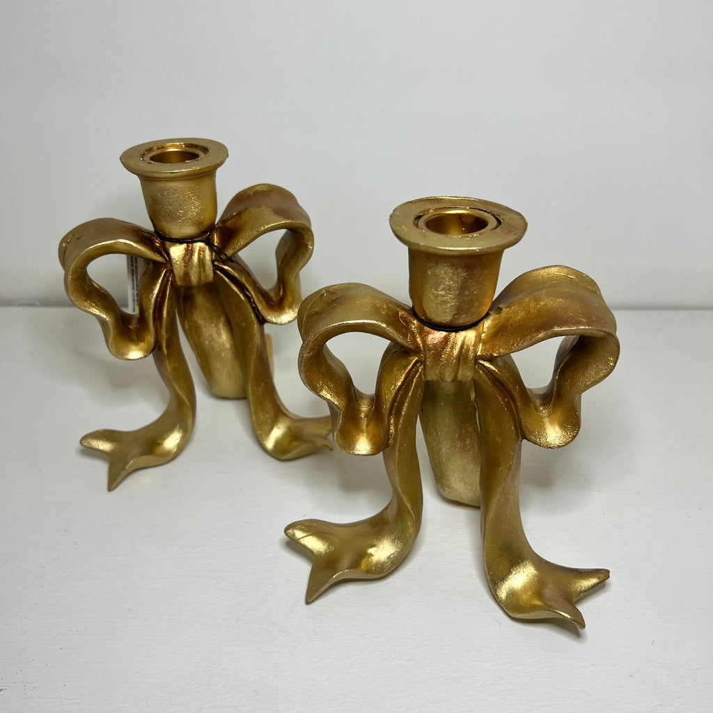 Candelabro Fiocco dorato